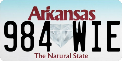 AR license plate 984WIE