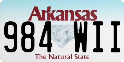 AR license plate 984WII
