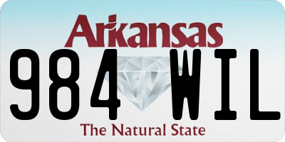 AR license plate 984WIL