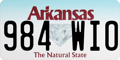 AR license plate 984WIO
