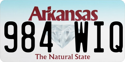 AR license plate 984WIQ