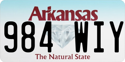 AR license plate 984WIY