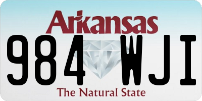 AR license plate 984WJI
