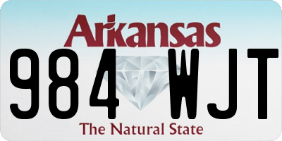 AR license plate 984WJT