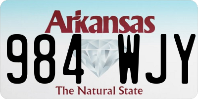 AR license plate 984WJY