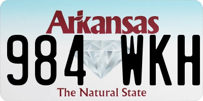 AR license plate 984WKH