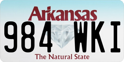 AR license plate 984WKI