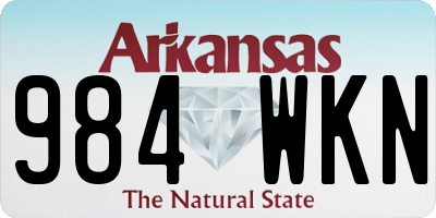 AR license plate 984WKN