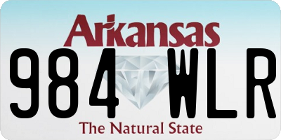 AR license plate 984WLR