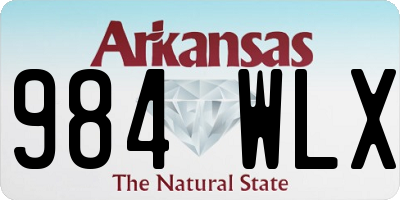 AR license plate 984WLX