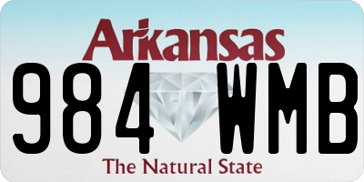 AR license plate 984WMB