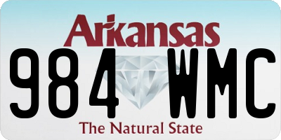 AR license plate 984WMC