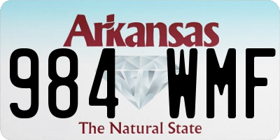 AR license plate 984WMF
