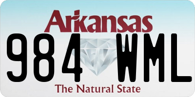 AR license plate 984WML