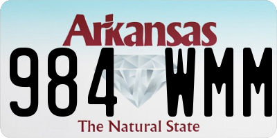 AR license plate 984WMM