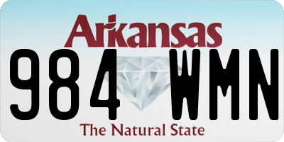 AR license plate 984WMN