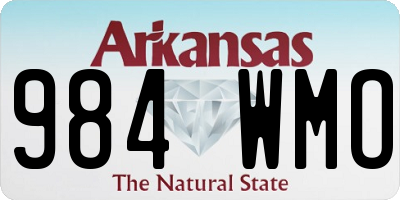 AR license plate 984WMO