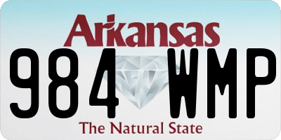 AR license plate 984WMP