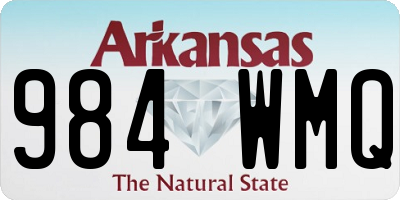 AR license plate 984WMQ