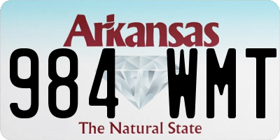 AR license plate 984WMT