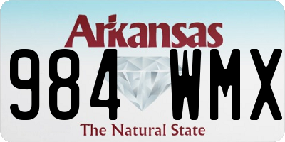 AR license plate 984WMX
