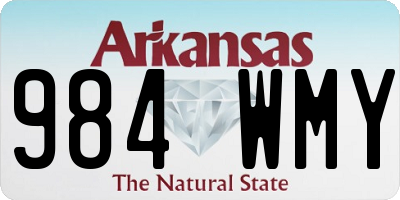 AR license plate 984WMY