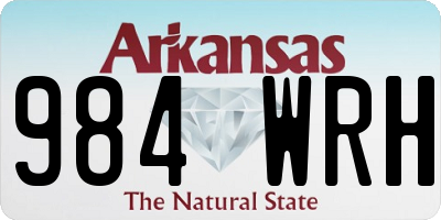AR license plate 984WRH