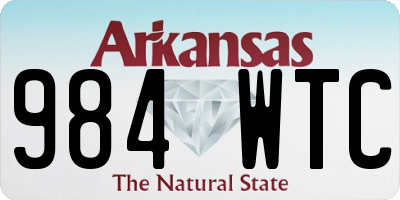 AR license plate 984WTC