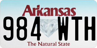 AR license plate 984WTH