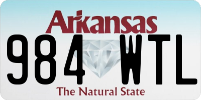 AR license plate 984WTL