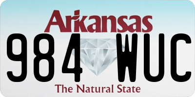 AR license plate 984WUC