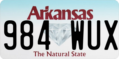 AR license plate 984WUX