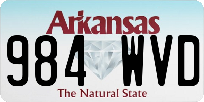 AR license plate 984WVD