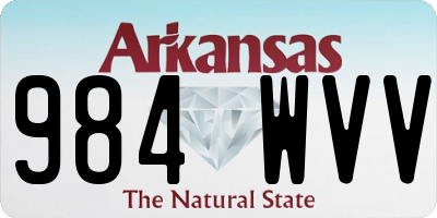 AR license plate 984WVV
