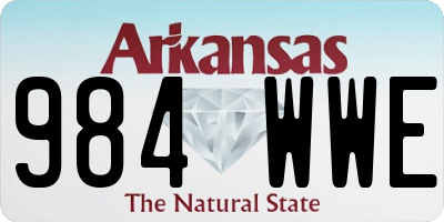 AR license plate 984WWE