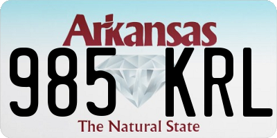 AR license plate 985KRL