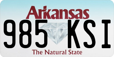AR license plate 985KSI