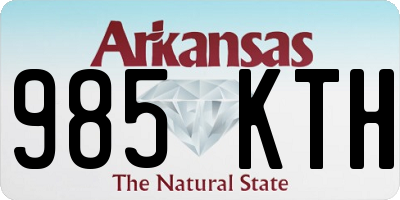 AR license plate 985KTH