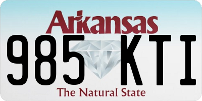 AR license plate 985KTI