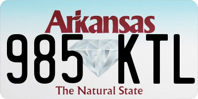 AR license plate 985KTL
