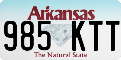 AR license plate 985KTT