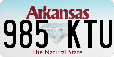 AR license plate 985KTU