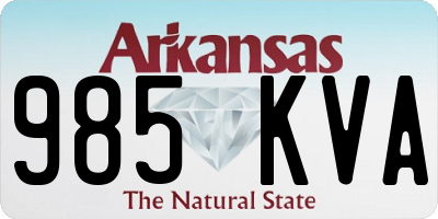 AR license plate 985KVA