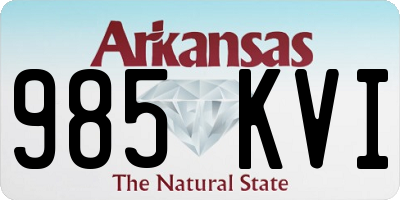 AR license plate 985KVI