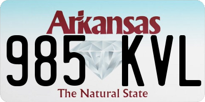 AR license plate 985KVL