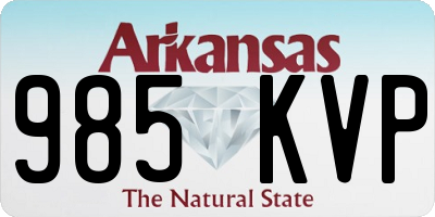 AR license plate 985KVP