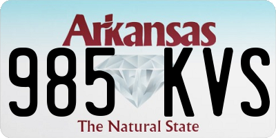 AR license plate 985KVS