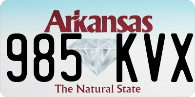 AR license plate 985KVX