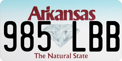 AR license plate 985LBB