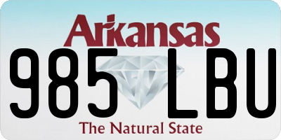 AR license plate 985LBU